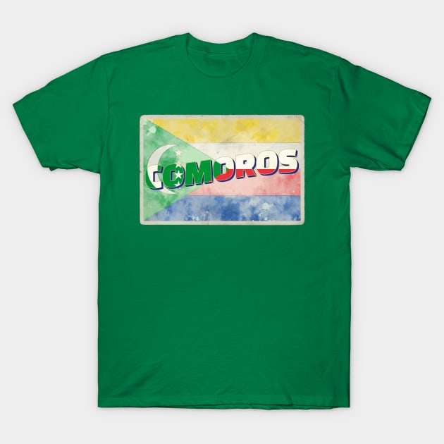 Comoros vintage style retro souvenir T-Shirt by DesignerPropo